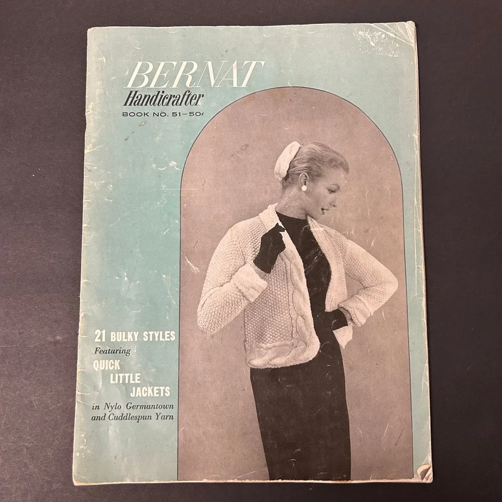 Vintage 50's 60's Bernat Knitting Pattern Booklets Mixed Lot